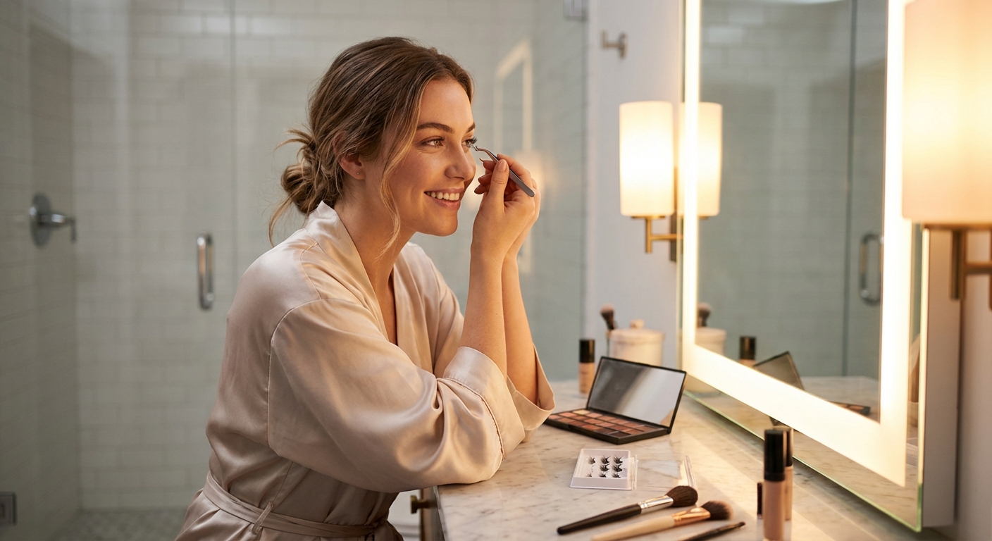 Vakara grims ar skropstu pušķīšiem